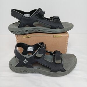 Columbia Youth Techsun Vent Black Sandals Size 4 BY4566-010 Omni-grip Water Shoe